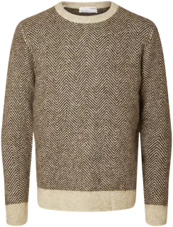 SelectedSlhrai ls knit crew neck w