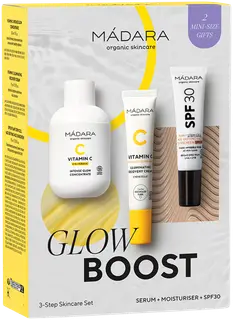 Mádara Glow Boost 3-Step Skincare -setti