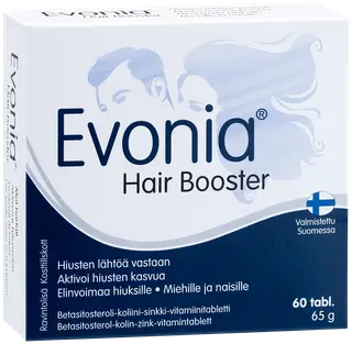 Evonia Hair Booster betasitosteroli-koliini-sinkki-vitamiinitabletti 60 tabl