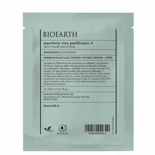 Bioearth Face Sheet Mask Purifying 15ml - Rosemary