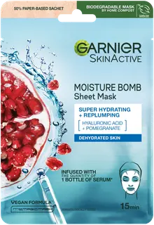 Garnier SkinActive Moisture Bomb kosteuttava kangasnaamio kasvoille 28g