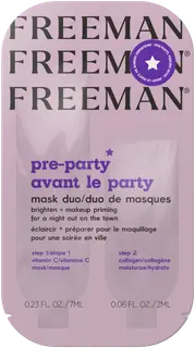 Freeman Pre-Party Priming Duo Sachet -naamio+voide 7+2ml