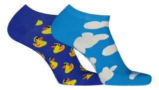 Happy Socks 2-pack Low Rubber Dock sukat