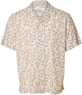 Selected Homme slhrelax-floral shirt ss kauluspaita