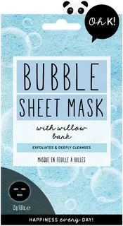 Oh K! Exfoliate & Cleanse Bubble Sheet Mask vaahtoava naamioarkki 23g