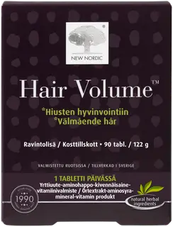 New Nordic Hair Volume ravintolisä 90 tabl.