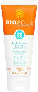 Biosolis Aurinkoemulsio kasvoille ja vartalolle SPF30 100ml