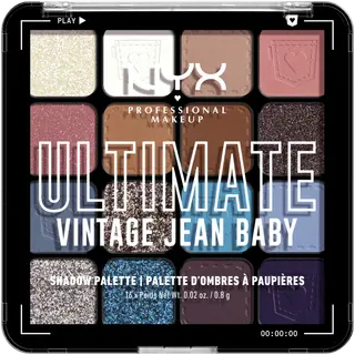 NYX Professional Makeup Ultimate Shadow Palette 01W Vintage Jean Baby luomiväripaletti 13,28 g