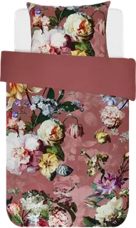 Essenza Fleur pussilakanasetti 150x210cm + 50x60cm, dusty rose