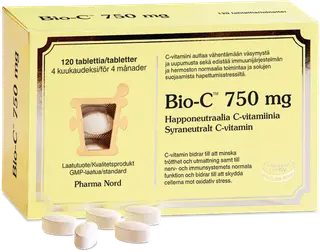 Pharma Nord Bio-C™ 750 mg happoneutraali C-vitamiini 120 tabl.