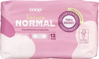 Coop Secure inkontinenssisuoja normal 12 kpl