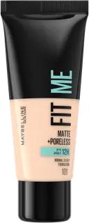 Maybelline New York  Fit Me Matte + Poreless 101 True Ivory -meikkivoide 30ml