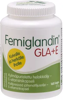 Femiglandin GLA + E Kylmäpuristettu helokkiöljykapseli 168 kaps