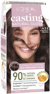 L'Oréal Paris Casting Natural Gloss 423 Brown Noisette kevytväri 1kpl