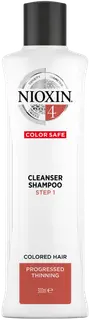 NIOXIN 4 Color Safe Cleanser Shampoo Progressed Thinning Shampoo 300 ml