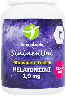 Terveyskaistan SininenUni Melatoniini 1,9 mg 150 tabl.