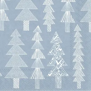 Marimekko 25cm Kuusikossa vaaleansininen 20kpl lautasliina