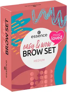 essence easy & WOW brow set medium kulmameikkisetti