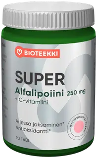 Bioteekki Super Alfalipoiini+C ravintolisä 90 tabl.