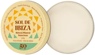 Sol De Ibiza Mineral Sunscreen SPF50 mineraaliaurinkosuojavoide 100 ml