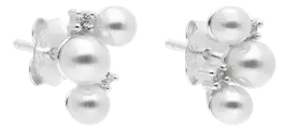 Cailap Hopeakorvakorut helmillä ja kristallikivillä