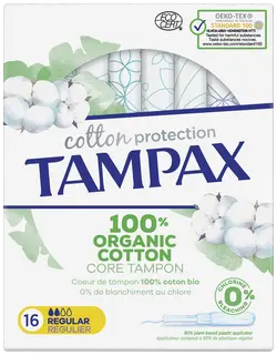 Tampax Organic Cotton Regular tamponi 16kpl