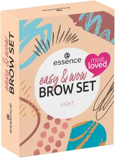 essence easy & WOW brow set light kulmameikkisetti