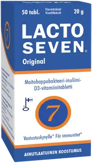 Lacto Seven 50 kpl maitohappobakteeri-inuliinivalmiste 20 g