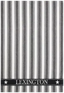 Lexington Icons vohveli twill keittiöpyyhe 50x70cm musta/valkoinen