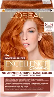 L'Oréal Paris Excellence Universal Nudes 8UC Light Copper kestoväri ilman ammoniakkia 1kpl