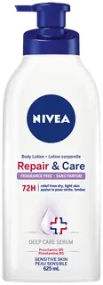 NIVEA 625ml Repair & Care Fragrance-Free Body Lotion -vartalovoide