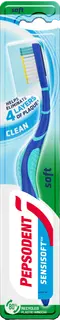 Pepsodent Sensisoft Clean Soft Hammasharja Poistaa 99% plakkibakteereista 1 kpl