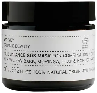 Evolve Organic Beauty True Balance SOS Mask Tasapainottava Kasvonaamio 60 ml