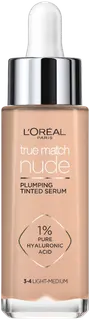L'Oréal Paris True Match Nude Plumping Tinted Serum  3-4 Light-Medium -meikkivoide 30 ml