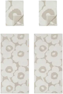 Marimekko Unikko kylpy- ja käsipyyhe setti