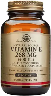 Solgar E-Vitamiini 268 mg ravintolisä 50 kaps.