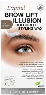 Depend Perfect Eye Brow Lift Illusion Coloured Styling Wax Soft Brown 5g nr 4973
