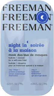 Freeman Night In Recovery Duo Sachet -naamio+seerumi 7+2ml