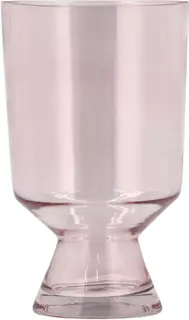 Villa Collection Maljakko Drum 12x19,5cm vaaleanpunainen lasi