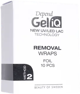 Depend Gel iQ Removal Wraps Foil 10 kpl nr 2905