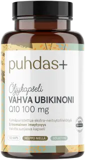 Puhdas+ Vahva Ubikinoni Q10 100 mg Öljykapseli 120 kaps