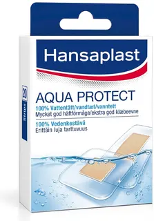 Hansaplast 20kpl Aqua Protect vedenkestävä laastari, 2 kokoa