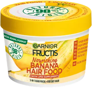 Garnier Fructis Hair Food Banana hiusnaamio kuiville hiuksille 400 ml