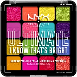 NYX Professional Makeup Ultimate Shadow Palette -luomiväripaletti 04W I Know That's Bright 13,28 g