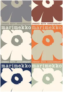 Marimekko Unikko 60th anniversary juliste 50x70 cm