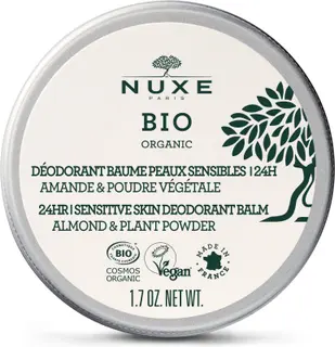 Nuxe Bio Organic Almond & Plant Powder 24hr Sensitive Skin Deodorant Balm voidedeodorantti herkkäihoisille 50 ml