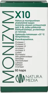 Natura Media Monizym® X10 entsyymikapseli 60 kaps.