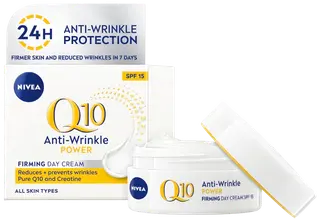 NIVEA 50ml Q10 POWER Anti-Wrinkle + Firming Day Cream -päivävoide sk 15