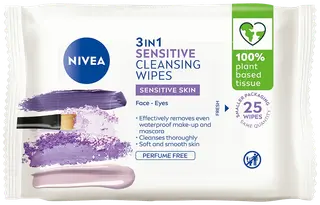 NIVEA 25kpl Daily Essentials Sensitive Cleansing Wipes -puhdistusliinat