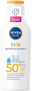 NIVEA SUN Kids 200ml Sensitive Protect Sun Lotion SK50+ -aurinkosuojavoide